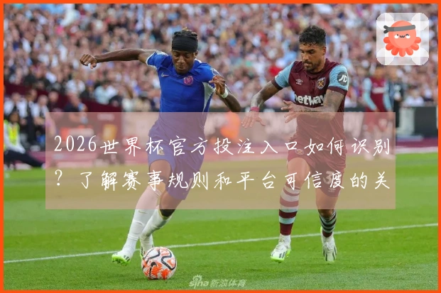 2026世界杯官方投注入口如何识别？了解赛事规则和平台可信度的关键要素